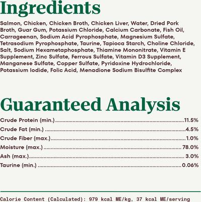 Show full view: Nutro Perfect Portions Grain-Free Salmon & Chicken Soft Pate Wet Cat Food, 2.6-oz, case of 24 slide 7 of 11
