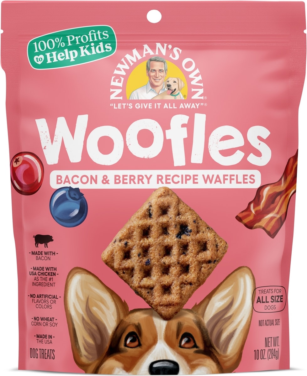 Chewe NEWMAN'S OWN Bacon & Berries Recipe Woofles Soft & Chewy Dog Treats, 10 ...