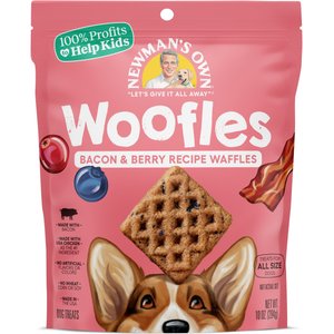 Newman's Own Bacon & Berries Recipe Woofles Soft & Chewy Dog Treats, 10-oz bag