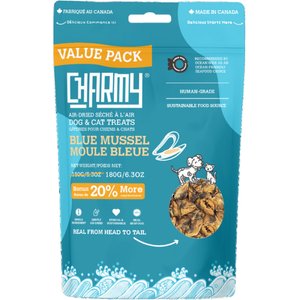 Charmy Blue Mussel Air-Dried Dog & Cat Treats, 6.3-oz bag