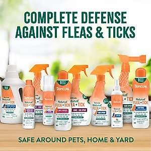 TropiClean Natural Flea & Tick Treatment Spray for Dogs, Citrus Scent, 16-fl oz bottle
