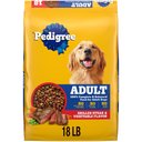 Pedigree Complete Nutrition Grilled Steak & Vegetable Flavor Dog Kibble Adult Dry Dog Food, 18-lb bag