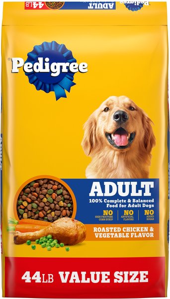 PEDIGREE Complete Nutrition Roasted Chicken Vegetable Flavor Dog Kibble Adult Dry Dog Food 44 lb bag Chewy