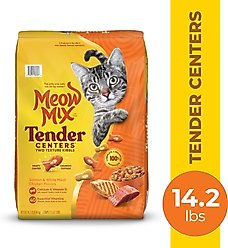 Meow Mix Tender Centers Salmon & White Meat Chicken Dry Cat Food, 14.2-lb bag slide 2 of 7