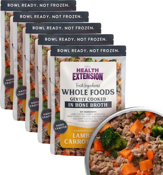 Illustration of Lamb And Chopped Carrots Dog Food Recipe