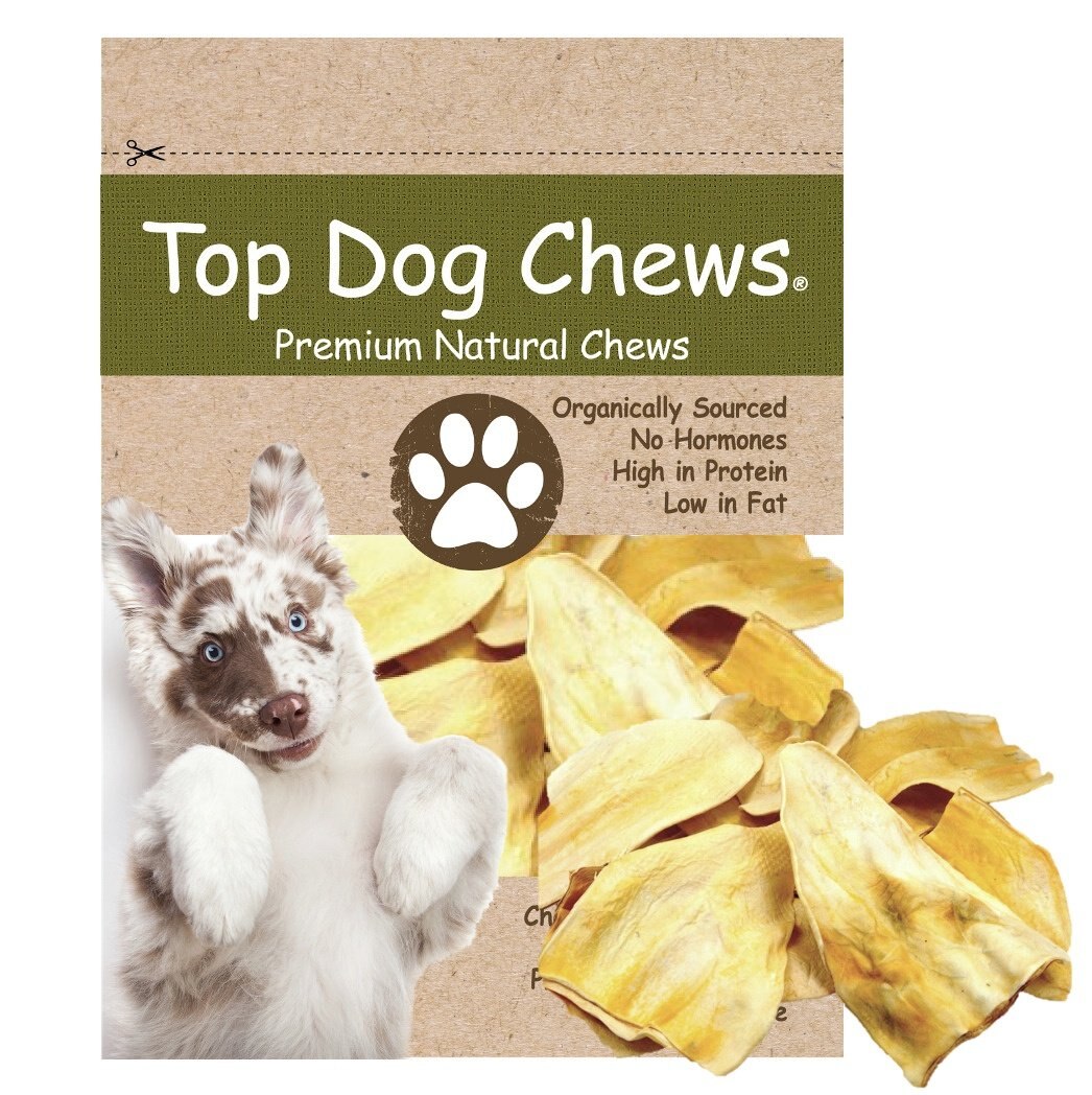 TOP DOG CHEWS 8 to 10-in Bully Dusted Cow Ears Dog Natural Chew Treats ...