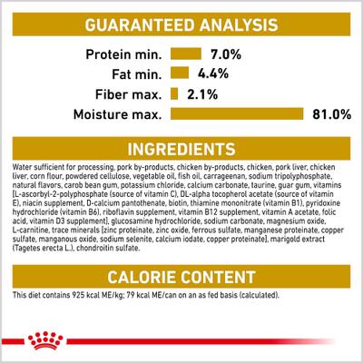 Show full view: Royal Canin Breed Health Nutrition Dachshund Adult Loaf in Sauce Canned Dog Food, 3-oz, case of 24 slide 7 of 13