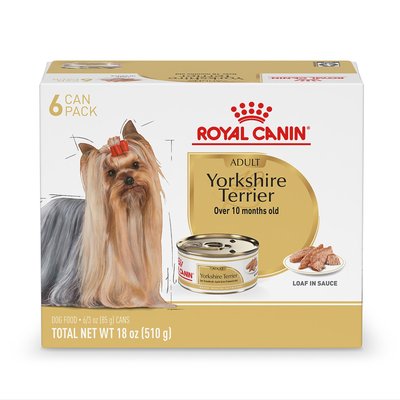 Royal Canin Royal Canin Breed Health Nutrition Yorkshire Terrier Adult Loaf In Sauce Wet Dog Food, 3-oz can, case of 6