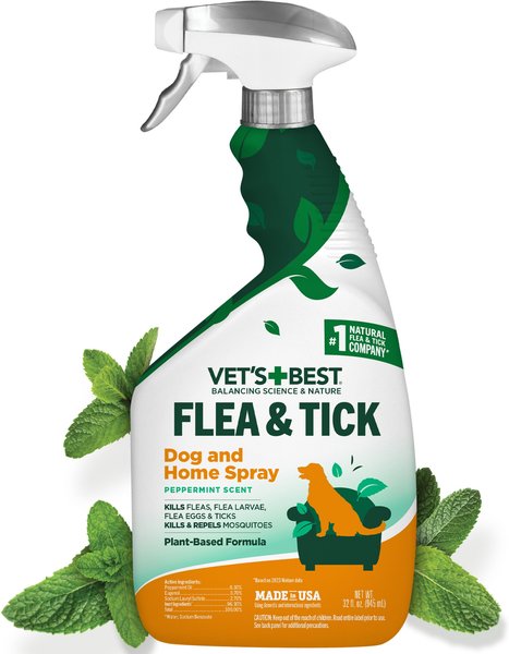 VET S BEST Indoor Flea Tick Home Spray Refill for Dogs 32 fl oz bottle Chewy