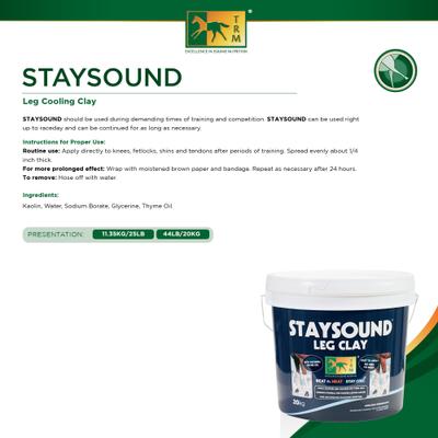 Show full view: TRM Staysound Cold Clay Horse Supplement, 25-lb slide 3 of 3