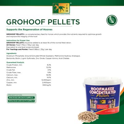 Show full view: TRM Grohoof Pellets Horse Supplement, 6.6-lb slide 2 of 3