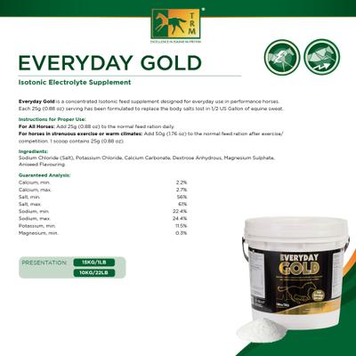 Show full view: TRM Everyday Gold Electrolyte Powder Horse Supplement, 11-lb slide 2 of 2