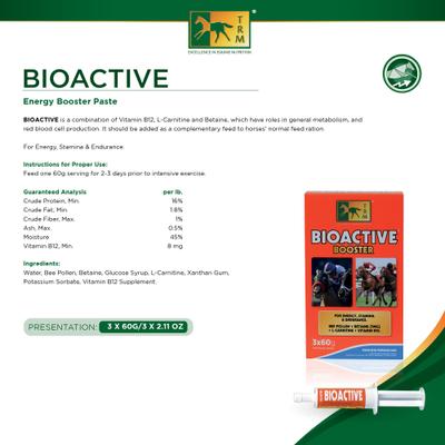Show full view: TRM Bioactive Energy Booster Paste Horse Supplement, 2.11-oz, 3 count slide 4 of 4