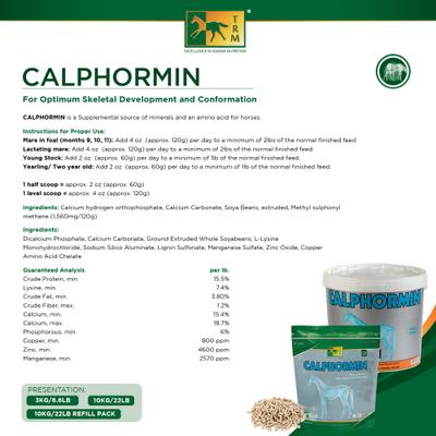 Show full view: TRM Calphormin Pellets Horse Supplement, 22-lb slide 7 of 8