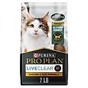 Purina Pro Plan LiveClear Probiotic Chicken & Rice Formula Dry Cat Food, 7-lb bag