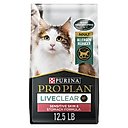Purina Pro Plan LiveClear Sensitive Skin & Stomach Turkey & Oatmeal Formula Dry Cat Food, 12.5-lb bag