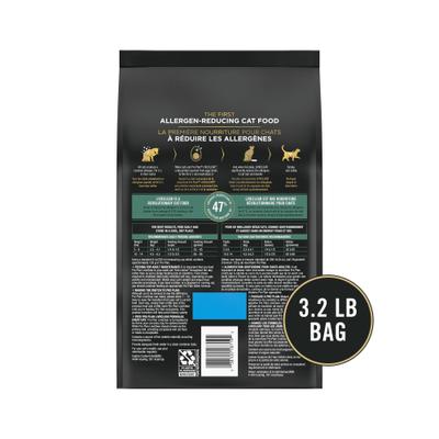 Show full view: Purina Pro Plan LiveClear Sensitive Skin & Stomach Turkey & Oatmeal Formula Dry Cat Food, 3.2-lb bag slide 3 of 13