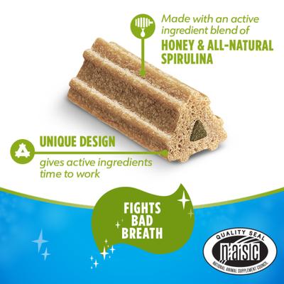 Show full view: DentaLife ActivFresh Daily Oral Care Breath Control Adult Large Breed Dental Dog Treats, 21 count slide 4 of 12