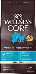 Wellness CORE Ocean Whitefish, Herring & Salmon Recipe Dry Dog Food, 26-lb bag
