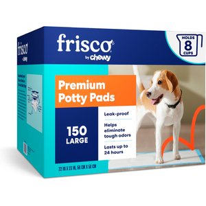 Frisco Large Premium Dog Training & Potty Pads, 22 x 23-in, Unscented, 150 count