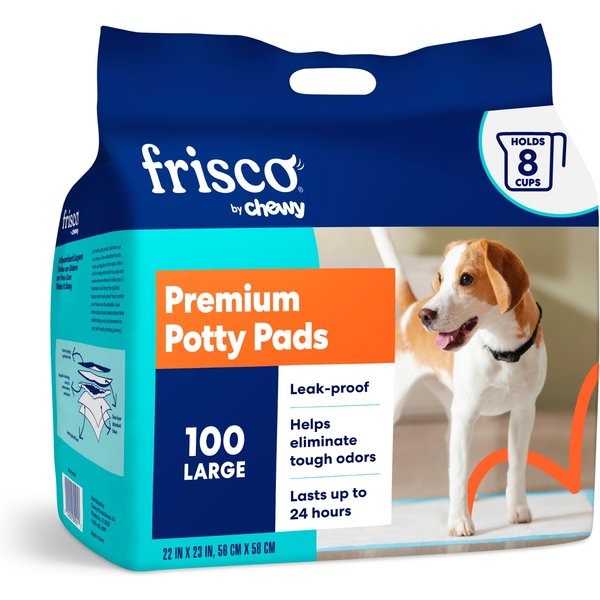 IRIS Potty Training Dog Pee Pads, 22 x 22-in, 100 Count, Unscented