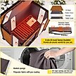 Show in main carousel: Aivituvin Wooden Outdoor Heated Dog House, Brown, Large slide 5 of 9