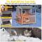 Show in main carousel: Aivituvin 2-Story Wooden Indoor & Outdoor Heated Cat House, Grey slide 6 of 7