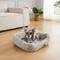 Show in main carousel: MODERN THREADS Luxurious Ultra Plush Calming Cuddler Dog & Cat Bed, Grey slide 5 of 7