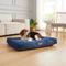 Show in main carousel: MODERN THREADS Jacquard Waffle Super Plush Orthopedic Pillow Dog & Cat Bed with Removable Cover, Blue slide 4 of 7