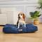 Show in main carousel: MODERN THREADS Jacquard Waffle Super Plush Orthopedic Pillow Dog & Cat Bed with Removable Cover, Blue slide 1 of 7