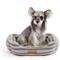 Show in main carousel: MODERN THREADS Cozy Sherpa Plush Cuddler Dog & Cat Bed, Grey slide 3 of 8
