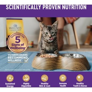 Wellness Complete Health Pate Chicken Entree Natural Grain-Free Wet Cat Food, 3-oz can, case of 4