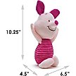 Show in main carousel: Buckle-Down Disney Winnie the Pooh Piglet Arms Up Sitting Pose Squeaky Plush Dog Toy, Pink slide 5 of 6