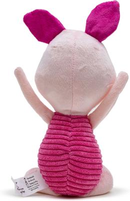 Show full view: Buckle-Down Disney Winnie the Pooh Piglet Arms Up Sitting Pose Squeaky Plush Dog Toy, Pink slide 3 of 6