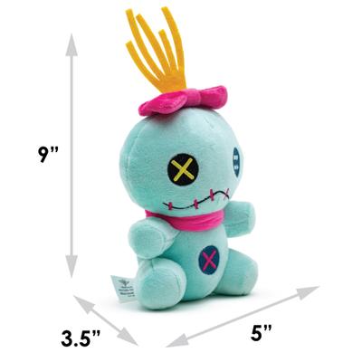 Show full view: Buckle-Down Disney Lilo & Stitch Scrump Sitting Squeaky Plush Dog Toy, Pink slide 6 of 6