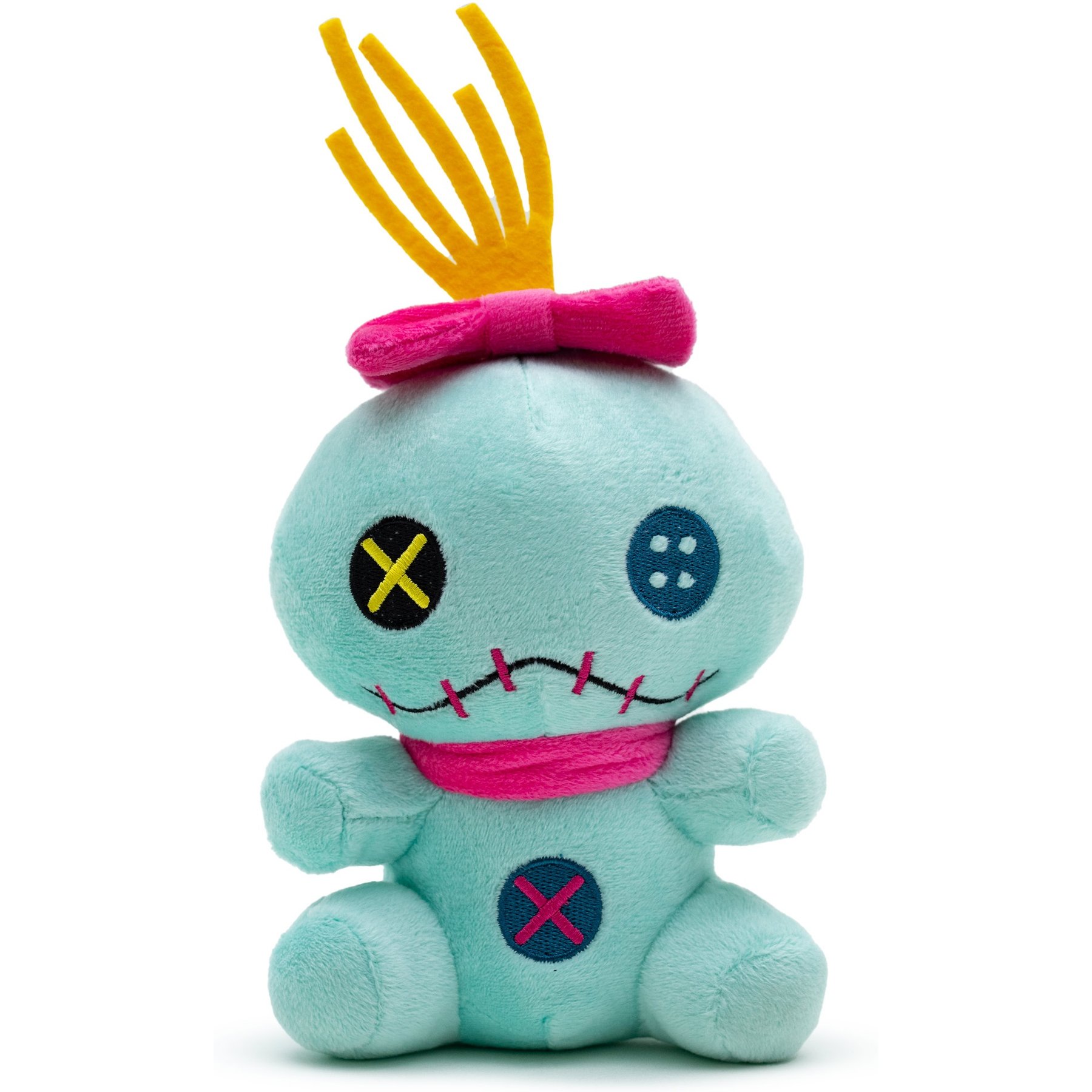 Buckle-Down Disney Lilo & Stitch Scrump Sitting Squeaky Plush Dog Toy, Pink