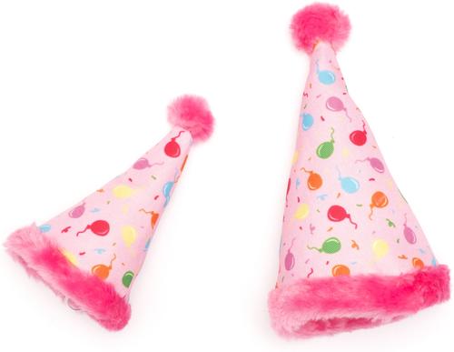 Show full view: The Worthy Dog Birthday Dog Party Hat, Pink, Small slide 4 of 6