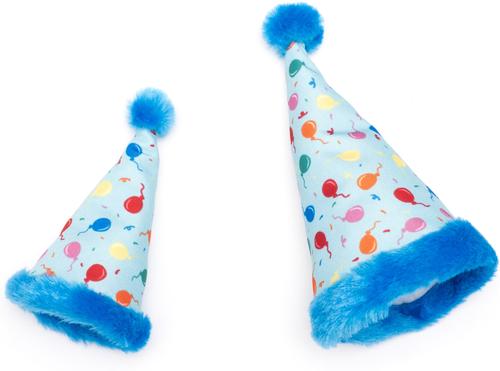 Show full view: The Worthy Dog Birthday Dog Party Hat, Blue, Large slide 3 of 5
