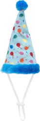 The Worthy Dog Birthday Dog Party Hat, Blue, Large