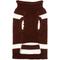 Show in main carousel: The Worthy Dog Touchdown Dog Sweater, Brown, Medium slide 3 of 4