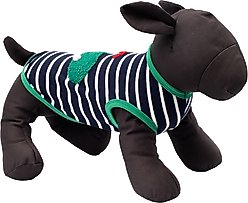 The Worthy Dog Golf Tee Dog Dog Shirt, Navy/White, Small slide 2 of 3