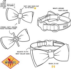 The Worthy Dog Preppy Argyle Dog Bow Tie, Multicolored, Large slide 2 of 2