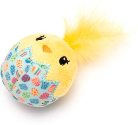 Show full view: The Worthy Cat Chick Plush Cat Toy with Catnip slide 2 of 2