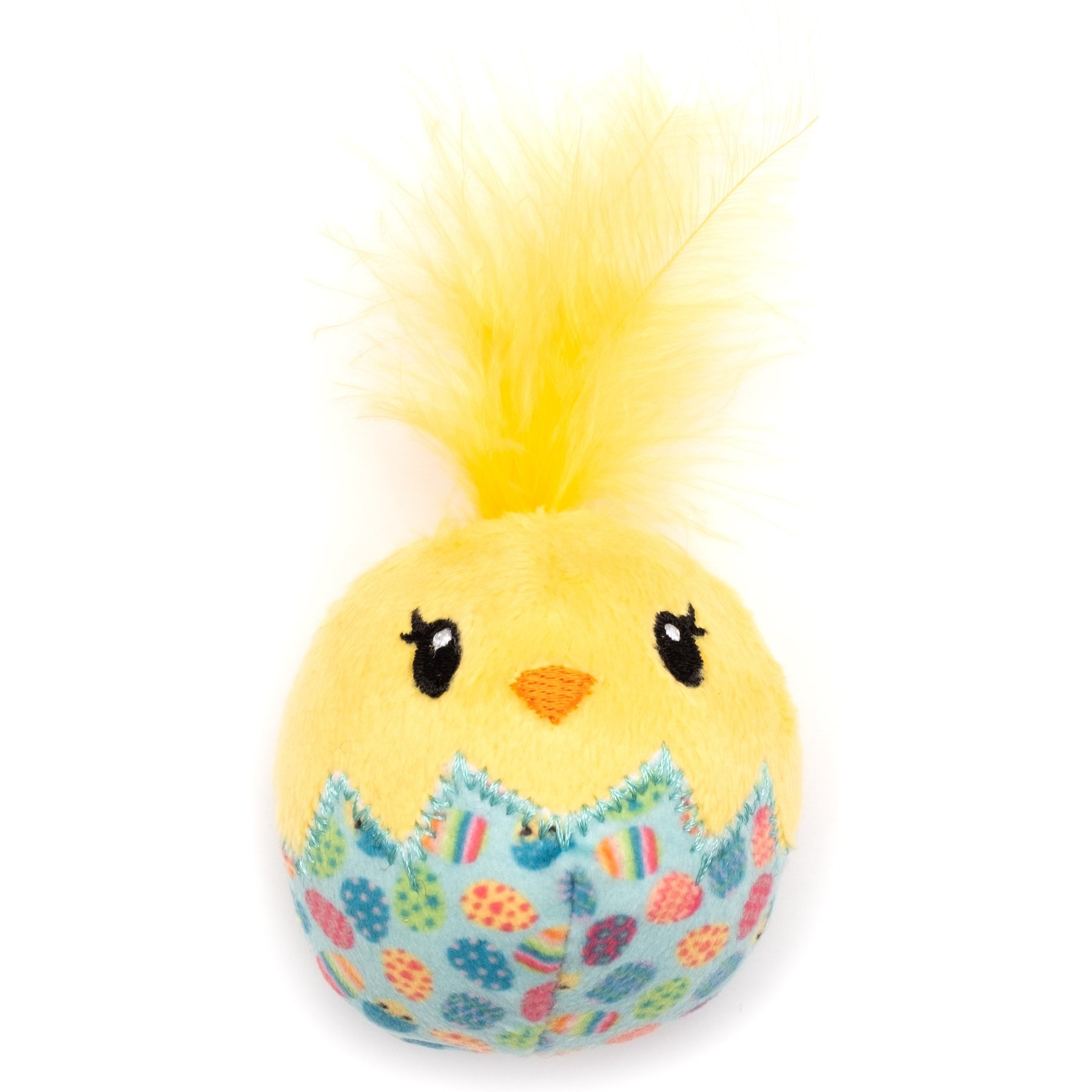 The Worthy Cat Chick Plush Cat Toy with Catnip
