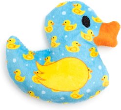 The Worthy Cat Rubber Duck Plush Cat Toy, Blue slide 1 of 3