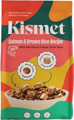 Show full view: Kismet Salmon & Brown Rice Recipe with Freeze-Dried Nugs Dry Dog Food, 19-lb bag + Beef & Sweet Potato Nugs Freeze-Dried Treats, 1-oz bag slide 2 of 10