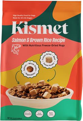 Show full view: Kismet Chicken & Barley Recipe with Freeze-Dried Nugs Dry Dog Food, 9-lb bag + Salmon & Brown Rice Recipe with Freeze-Dried Nugs Dry Food, 9-lb bag slide 6 of 10