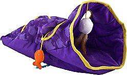 Hartz Just for Cats The Crinkler 3-in-1 Mega Cat Toy with Silver Vine & Catnip, Purple