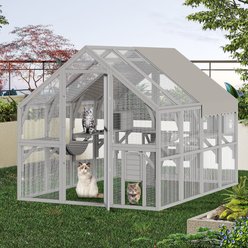 Yitahome Large Outdoor Cat Playpen, White