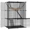 Show in main carousel: Yitahome DIY Cat Playpen with Roof Hammock, Black slide 1 of 8
